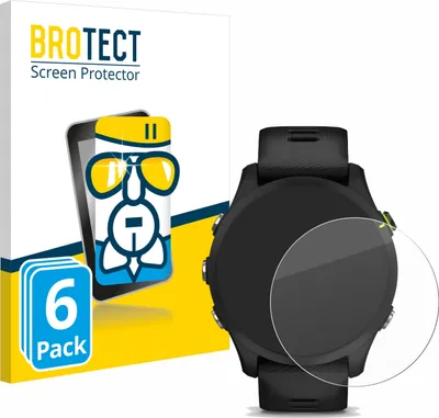 Produktbild von 6x BROTECT Schutzglas für Garmin Forerunner 255 / 255 Music Schutzfolie Panzer Folie Glas Display Schutz klar