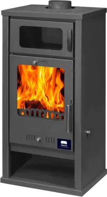 Produktbild von Kamin Ofen Kaminofen Anthrazit Rauchrohr 7,8KW Troy BimSchV 1-2  EEK A