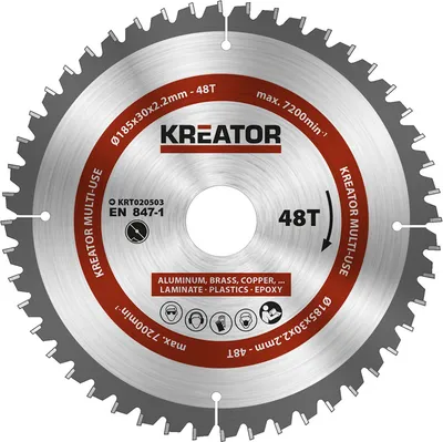 Produktbild von Kreissägeblatt 185 x 30 x 2,2 mm für Metall Holz PVC inkl. Reduzierringe