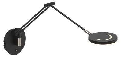 Produktbild von LED Wandleuchte, Touchdimmer, beweglich, schwarz, B 55 cm
