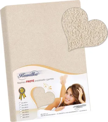Obrázek produktu pro Prostěradlo froté - Natur - 100x200