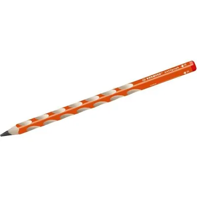 Zdjęcie produktu dla Ergonomiczny trójkątny ołówek dla praworęcznych - STABILO EASYgraph w kolorze pomarańczowym - Pojedynczy ołówek - Twardość HB