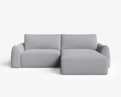 Produktbild von Ecksofa mit Schlaffunktion und Bettkasten Couch, RECHTS Grau Gino VIBE 95