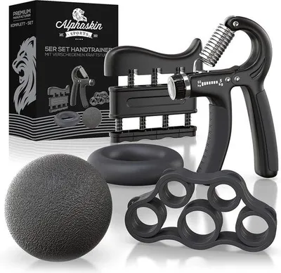 Productafbeelding van Famanu Handtrainer, ergonomisch - Onderarmtrainer met verstelbare weerstand (set van 5)