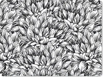 Produktbild von MuchoWow® Mauspad Mousepad Blumen - Zentangle - Muster 40x30 cm - Mousepads - Maus Mat - Pad - Mausunterlage - Anti Rutsch