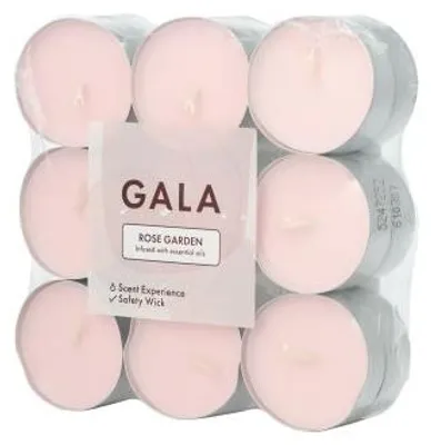 Produktbild von 180 Gala GALA Duftlichte Ø 37,5 mm, 16,6 mm rose - Rose Garden 96829