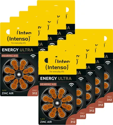 Produktbild von Batterie Zinc Air, 312, 1.45V Energy Ultra, Retail (80-Pack)