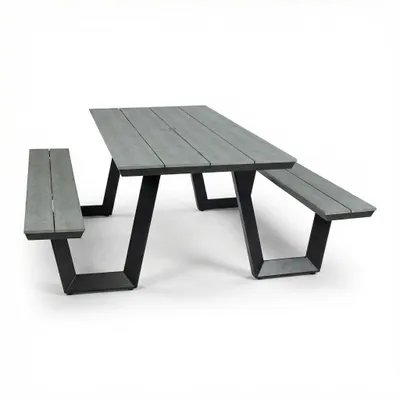 Produktbild von Picknicktisch Coffee Bay | Grau | Aluminium & Polywood