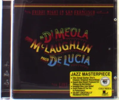 Obrázok produktu pre Al Di Meola, John McLaughlin & Paco De Lucia: Paco de Lucia, Al Di Meola & John McLaughlin: Friday Night In San Francisco - Sony - (CD / F)