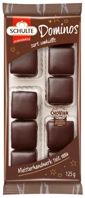 Produktbild von Schulte Dominos mit ChoViva Dunkel 125g