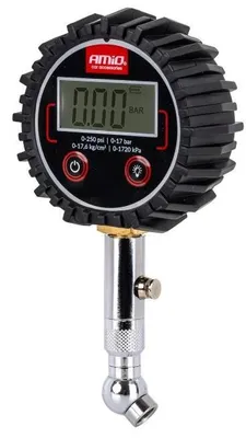 Produktbild von Reifendruckprüfer mit beleuchtetem LCD-Display, Bar-Anzeige und 17 bar Messbereich