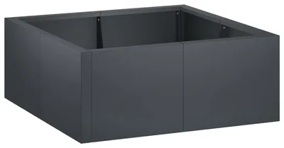 Obrázok produktu pre Oporné múry, 4 kusy, rozmery 100 x 100 x 40 cm, oceľ, farba antracit