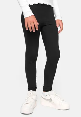 Produktbild von UCK605A - Girls Jersey Leggings 2-Pack black/black 134/140