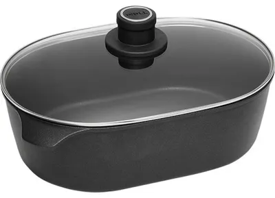 Produktbild von Woll gussbräter, oval 32 x 22 cm, 12 cm hoch, 6 L