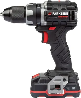 Produktbild von PARKSIDE PERFORMANCE Akkubohrschrauber 20 V PABSP 20 Li C3 Bruschless Motor mit Akku 2.0 Ah / Ladegerät +Koffer