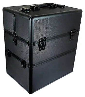 Produktbild von Kosmetikkoffer Cosnet 35 x 25 x 41 cm schwarz matt