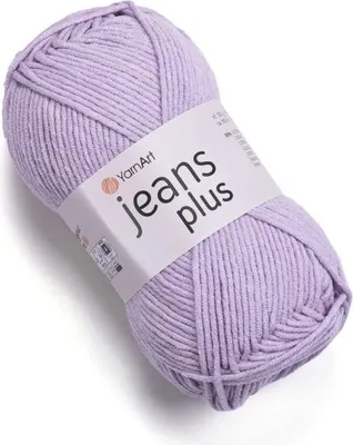 Produktbild von YarnArt Jeans Plus 19 Lavendel – Weiches Baumwoll-Acryl-Garn, 100g – Perfekt für Amigurumi, Babykleidung & Kuschelprojekte