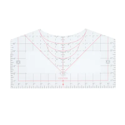 Immagine prodotto di Righello trasparente per magliette - strumento di allineamento per la stampa a caldo e il design