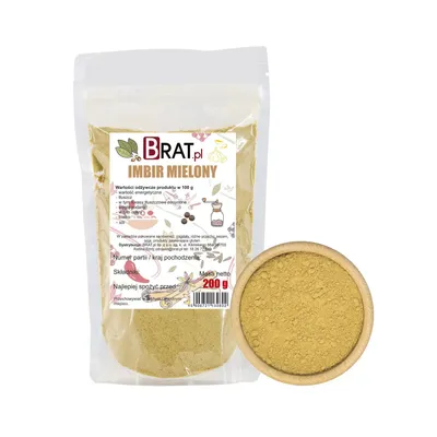 Obrázok produktu pre Mletý zázvor 200g Brat.pl