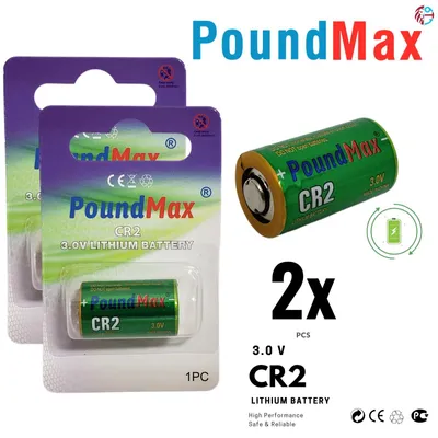 Produktbild von 2x CR-2 PoundMax Lithium (CR17355, CR-2M, DLCR2, KCR2, 6206) Spezial Batterie, 3V