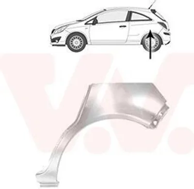 Produktbild von VAN WEZEL Seitenwand Reparaturblech für OPEL Corsa D Schrägheck (S07) Corsa D Kastenwagen (S07)