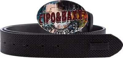 Produktbild von Cipo & Baxx Herren Gürtel CG206 Black 90cm x 3,8cm
