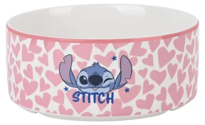 Produktbild von Stitch Bowl Porzellan Disney Schale Herzen 15 cm von Christmas Inspirations