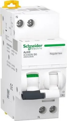 Immagine prodotto di Schneider Electric A9 ICV40N 1PN B 6A 6KA 30MA A (A9DG3606)