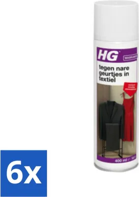 Immagine prodotto di HG contro gli odori sgradevoli nei tessuti 400 ml - Confezione risparmio - 6 pezzi