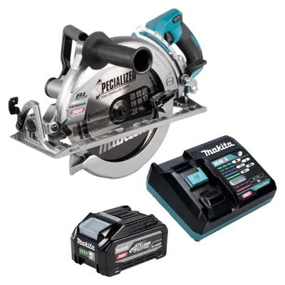 Productafbeelding van Makita RS 002 GU101 accu-handcirkelzaag 40 V max. 260 mm borstelloos + 1x accu 4,0 Ah + oplader