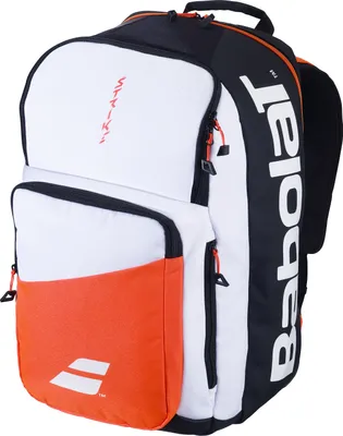 Produktbild von Babolat Pure Strike Backpack Rucksack Sporttasche Tennistasche Schlägertasche Racketbag Racket Holder weiß/schwarz/rot 753104-374