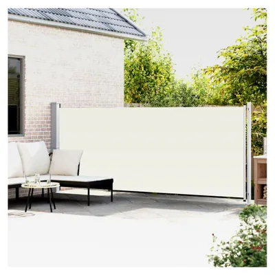 Produktbild von Ausziehbare Seitenmarkise 600x160 cm Creme für den Außenbereich, Gärten und Innenhöfe