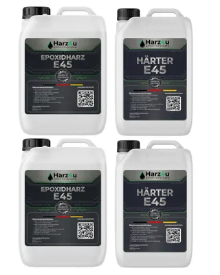 Produktbild von Epoxidharz - 20kg Set – Transparentes Resin Gießharz mit Härter – Epoxy Resin für Holz, Kunstharz Gießen & Bastelprojekte