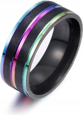 Produktbild von Ring Ring Signet Regenbogen LGBT STAL 162