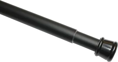 Produktbild von Spanntstange, Gardinenstange, Metallstange, ausziehbar, Montage ohne Schrauben und Bohren, Durchmesser: 23/26 mm, Länge: 60-100 cm, matt-schwarz, Stahl
