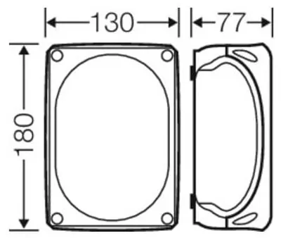 Zdjęcie produktu dla Skrzynka zaciskowa 1,5-4qmm, 24 zaciski - Skrzynka płaska 180x130mm RK 1024 T