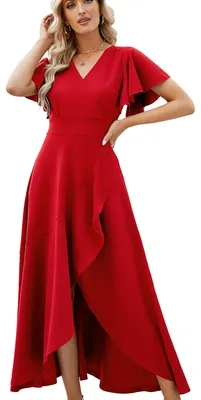 Produktbild von Langes, schwarzes, formelles Kleid für Damen, Abendkleid, Party, Cocktailkleid,