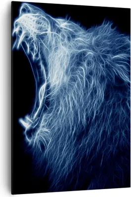Produktbild von Bild auf Leinwand - Leinwandbild - Einteilig - Abstraktion Tier - 70x100cm - Wand Bild - Wanddeko - Wandbilder - Leinwanddruck - Wanddekoration - Leinwand bilder - Wandbild - PA70x100-3797