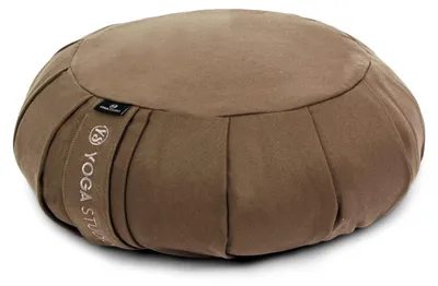 Image de Coussin de méditation rond en coton, rembourré de sarrasin