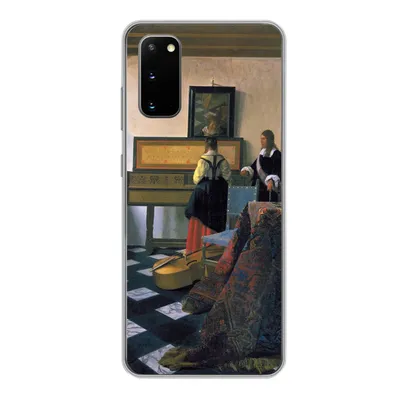 Produktbild von MuchoWow® Handyhülle Schutzhülle Hülle für Samsung Galaxy S20 Die Musikstunde - Johannes Vermeer Silikon Softcase Handy Hülle - Bild