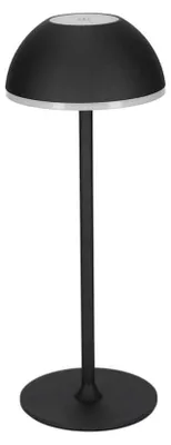 Immagine prodotto di Lampada da tavolo a LED JENS Living in metallo nero – Lampada da tavolo a batteria dimmerabile, ricaricabile tramite USB-C, 3 modalità di illuminazione (calda/bianca), lampada da comodino senza fili, 28,5 cm