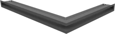Zdjęcie produktu dla Kratka kominkowa LUFT lewy 76,6x54,7x6 grafit Slim