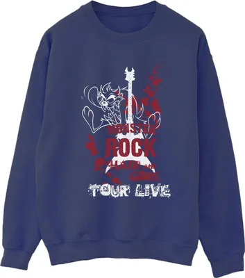 Produktbild von Looney Tunes - "Monster Rock" Sweatshirt für Herren BI49151 (S) (Marineblau)