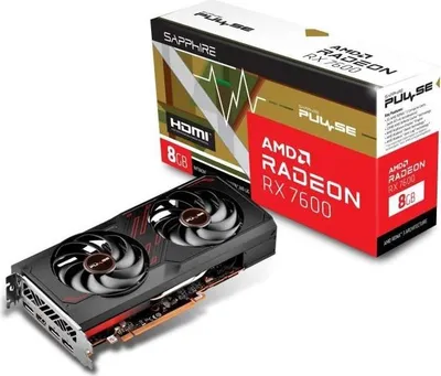 Obrázok produktu pre Grafická karta SAPPHIRE PULSE AMD Radeon RX 7600 GAMING, 8 GB GDDR6, HDMI, Triple DP, DirectX 12, VR Ready