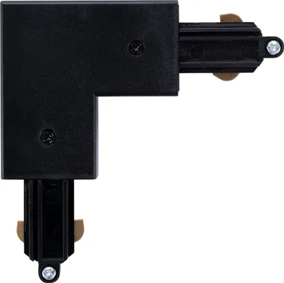 Produktbild von Ledvion - Schienenverbinder , 1-Phasen, Schwarz, Links, spotlight, deckenstrahler, deckenspot, schienensystem lampen