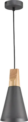 Produktbild von Maytoni BICONES Pendelleuchte grau Holz E27 dimmbar max. 60W IP20