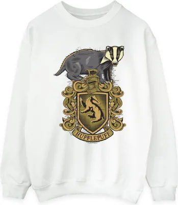 Produktbild von Harry Potter - "Hufflepuff" Sweatshirt für Damen BI21534 (XL) (Weiß)