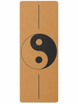 Produktbild von Korkmatte 61x183 cm mit Aufdruck YIN YANG für Yoga, Fitness und Pilates