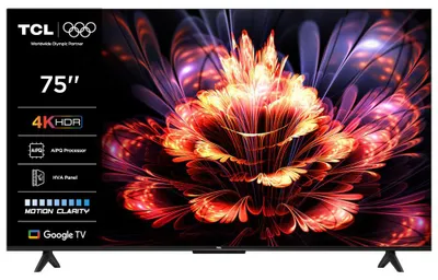Obrázok produktu pre LED televízor TCL 75V6C, Smart TV, 189 cm, Ultra HD 4K, Google TV,
