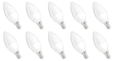 Produktbild von Spectrum E14 LED Kerzenlampe 8W 710lm 6000K Kaltweiß 230V 10 Stück